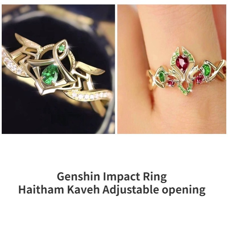 Genshin Impact Ring Haitham Kaveh เปิดปรับได้อะนิเมะเกมคู่ PL4D