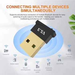 อะแดปเตอร์บลูทูธ USB Bluetooth 5.4 สําหรับ PC Dongle Adaptador เมาส์ไร้สาย Keyborad Music Audio Receiver เครื่องส่งสัญญาณ USB