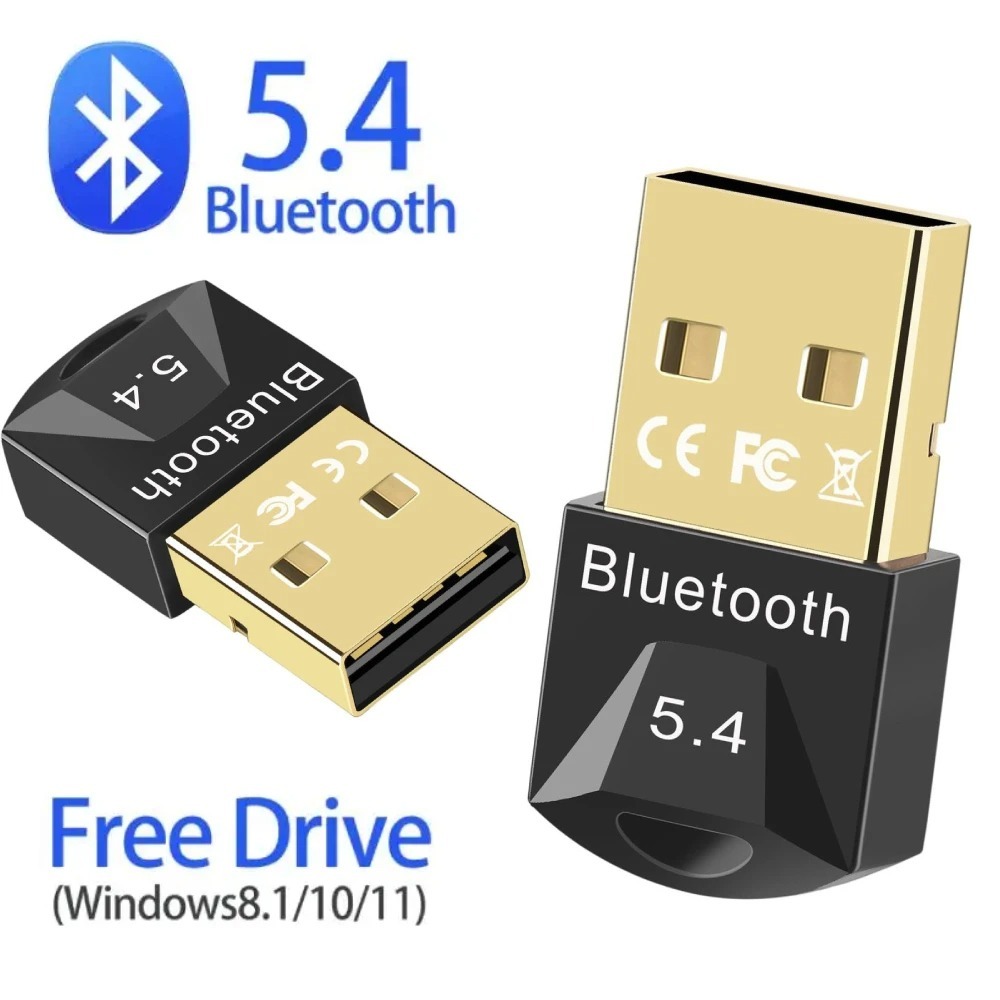 อะแดปเตอร์บลูทูธ USB Bluetooth 5.4 สําหรับ PC Dongle Adaptador เมาส์ไร้สาย Keyborad Music Audio Receiver เครื่องส่งสัญญาณ USB