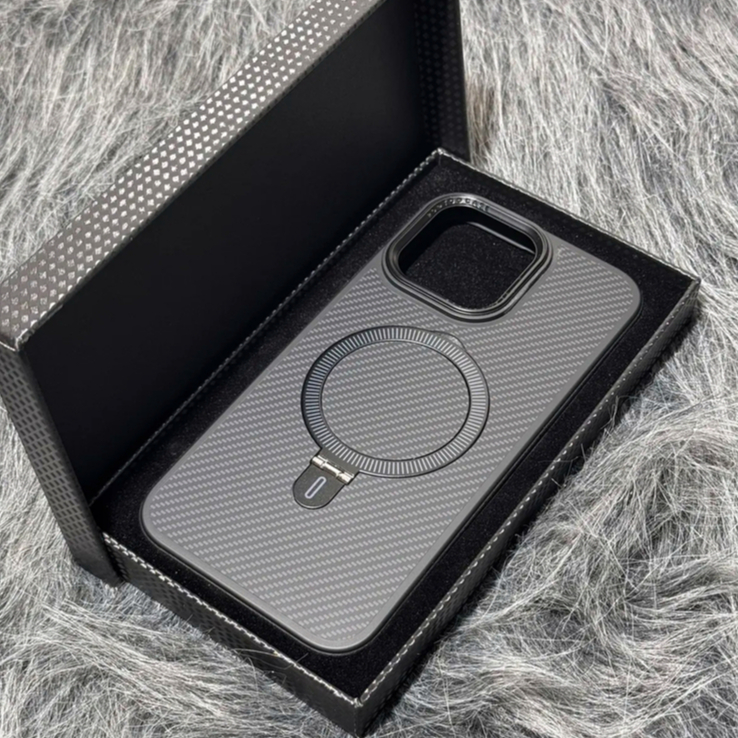 【Kevlar hard case/Bracket/Gray】เคส compatible for iphone 13 14 15 pro max case