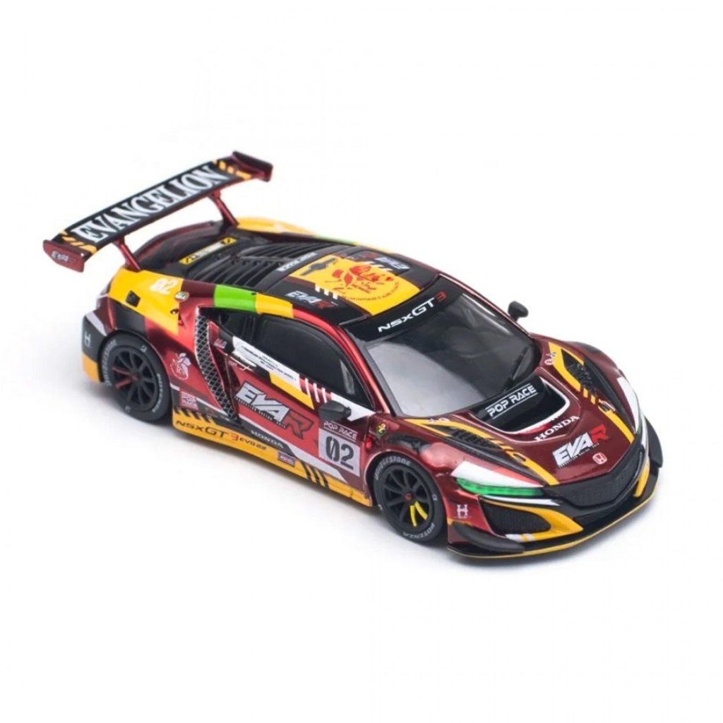 ป๊อปเรซ ราคา640108 1/64 HONDA NSX GT3 EVO22 EVA RT PRODUCTION MODEL-02 DIECAST SCALE รถโมเดล