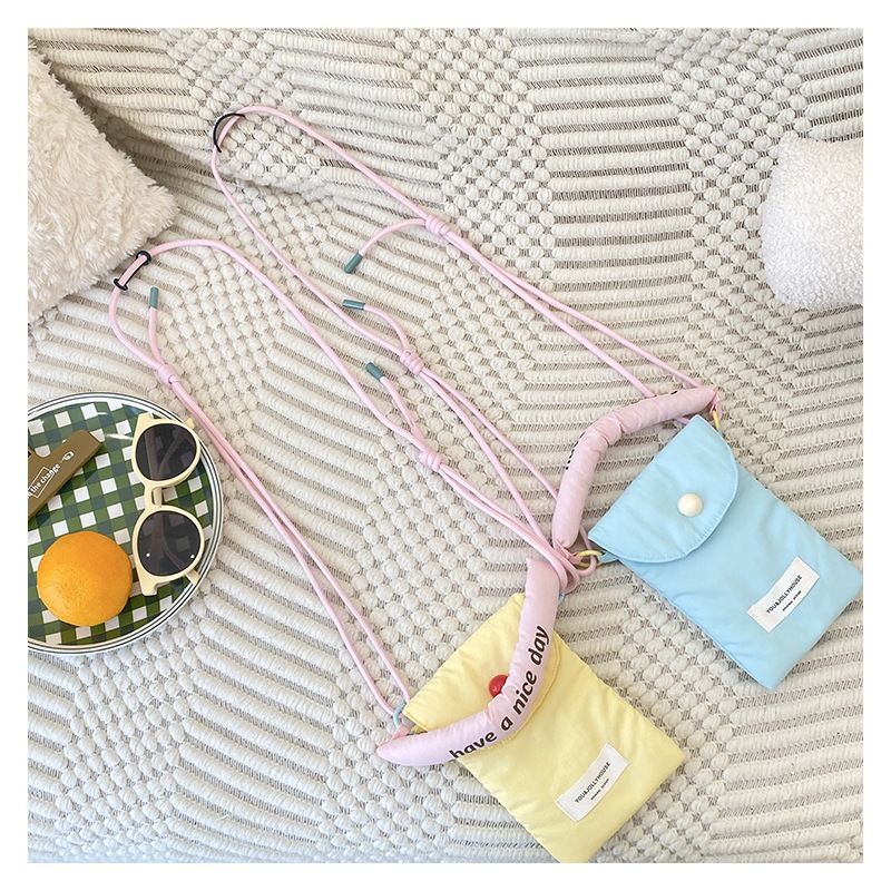 Ins Simple Style Mobile Phone Storage Bag Korean Messenger Small Bag Female All-Match Hand Bag