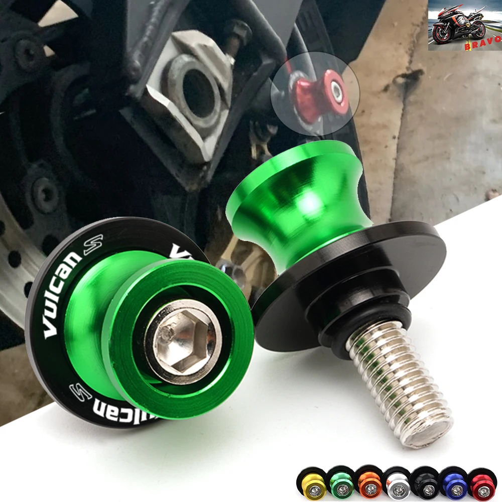 สําหรับ KAWASAKI Vulcan S 650 VN650 2015-2023 Swingarm Spools Sliders สกรู CNC อุปกรณ์เสริม M10 สลักเกลียว 1 คู่