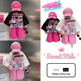 SweetKids พร้อมส่งจากกทม🌸ชุดเซ็ทแฟชั่นเด็ก🍓เสื้อแขนสั้นกางเก…