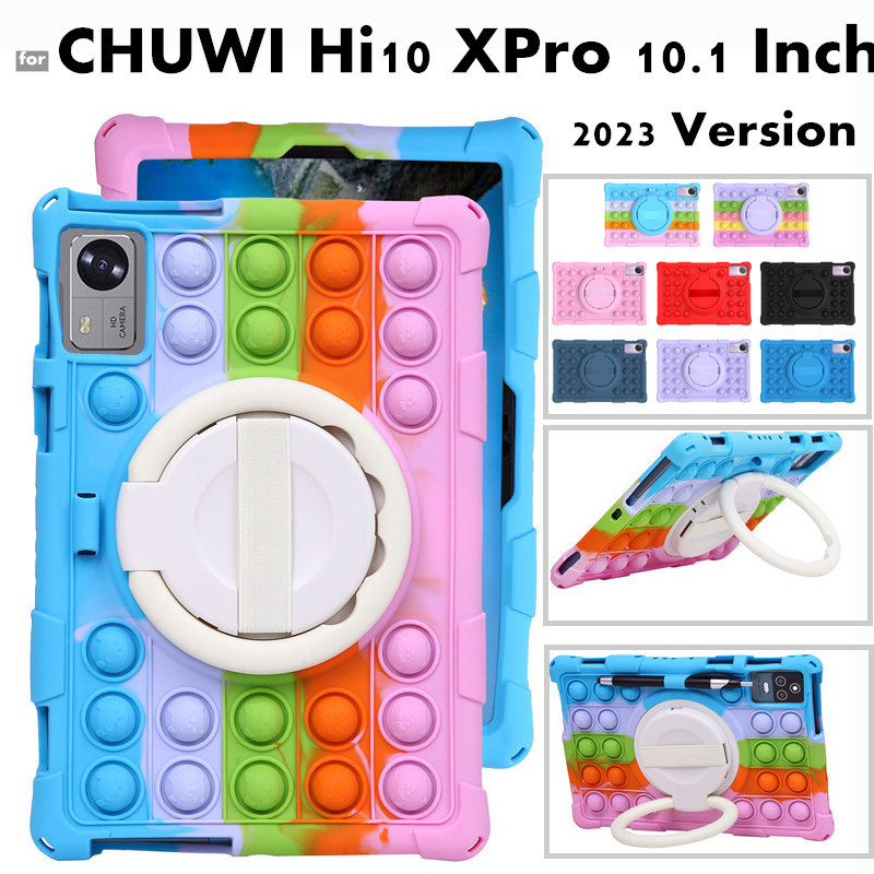 for CHUWI Hi10 XPro Hi 10 X Pro 10.1 Inch 2023 2024 360 Rotating Stand Tablet Push Bubble Kids Cover