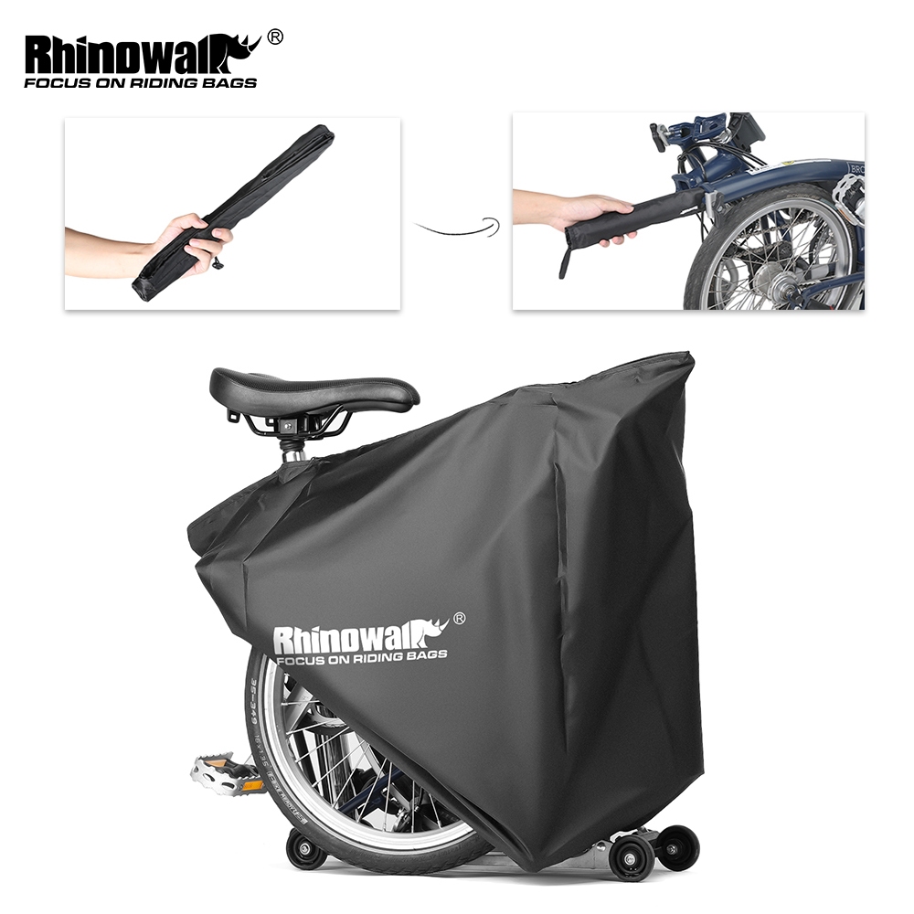 Rhinowalk ผ้าคลุมจักรยานน้ําหนักเบา กระเป๋าเก็บของพอดีจักรยาน brompton