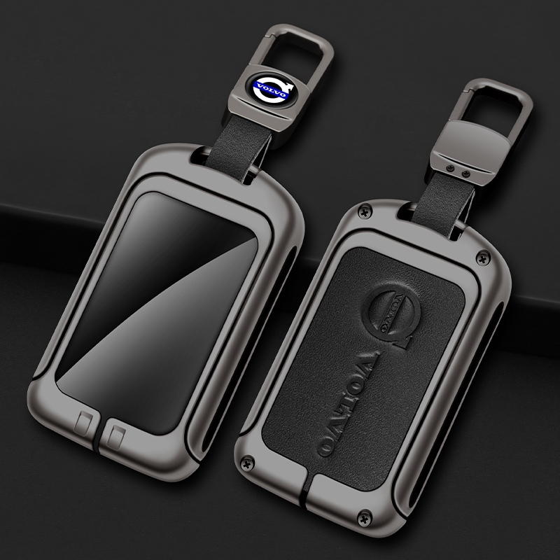 หนังโลหะรถ Remote Key Case สําหรับ Volvo XC40 XC60 S90 XC90 V90 T5 T6 T8 พวงกุญแจรถอุปกรณ์เสริม