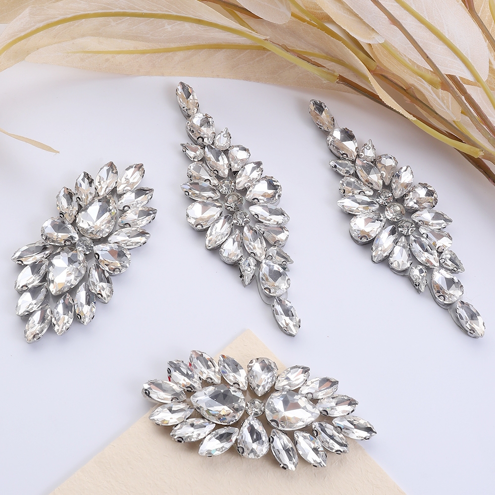 Qiao เพชรคริสตัลแพทช์เครื่องประดับ Rhinestone กาวกลับเพชร Rhinestones สําหรับตกแต่งเสื้อผ้า
