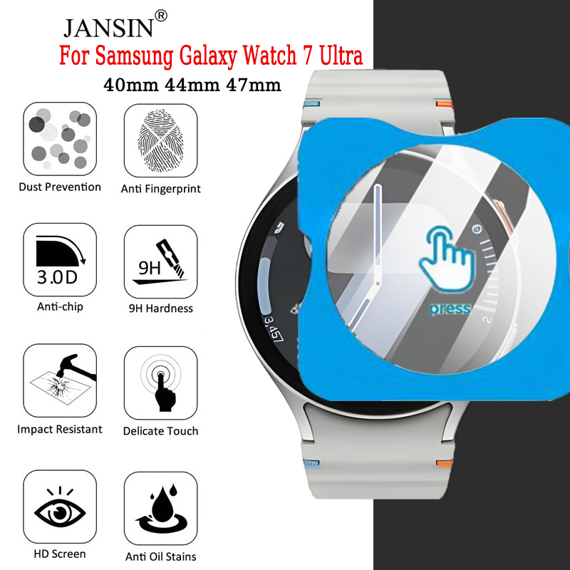 jansin ฟิล์ม galaxy watch 7 44มม ฟิล์มกระจก สำหรับ Samsung Galaxy Watch 7 Ultra 47mm 40mm 44mm Smart Watch