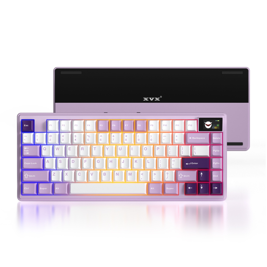 Xvx K75 Pro CNC อลูมิเนียมคีย์บอร์ด Hot Swap สวิทช์ Flex Cuts PCB พร้อม PBT Keycaps