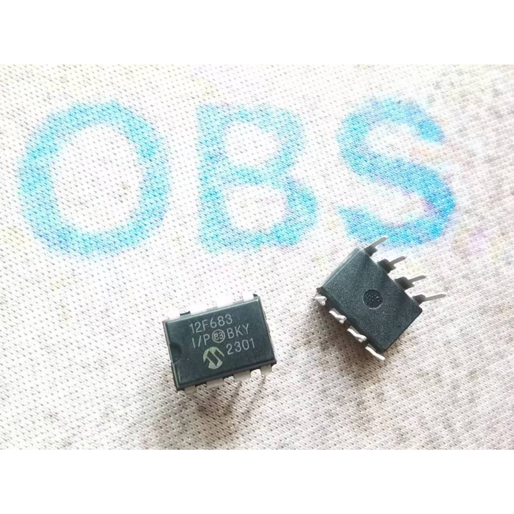 ((5 ชิ้น) 12F683 ยี่ห้อใหม่ PIC12F683 8-Bit Microcontrol ชิป PIC12F683-I/P DIP8
