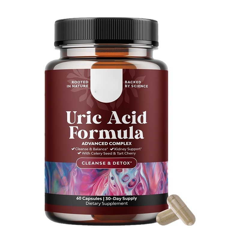 แคปซูลกรดยูริค แคปซูลกรดซิตริก แคปซูลทําความสะอาดกรดยูริก แคลเซียมแคปซูล อาหารเสริมผลไม้มังสวิรัติ