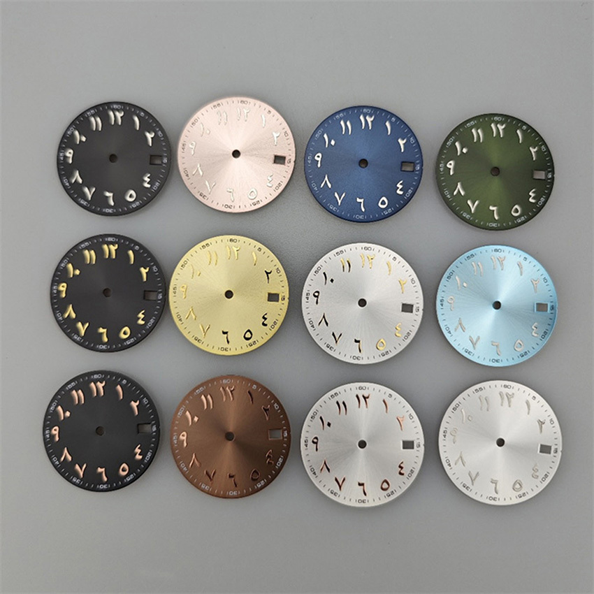 28.5 มม.นาฬิกากลาง East Dial Log DIY ดัดแปลงนาฬิกากลไกอุปกรณ์เสริมสําหรับ NH35/NH36 การเคลื่อนไหว