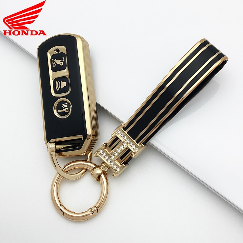 Honda SH Mode/SH 125-150/SH150(vn)/PCX150/ PCX/ADV/FORZA 300 /NS110R/Scooter TPU Remote Key Cover Case Casing Honda พวงกุญแจ
