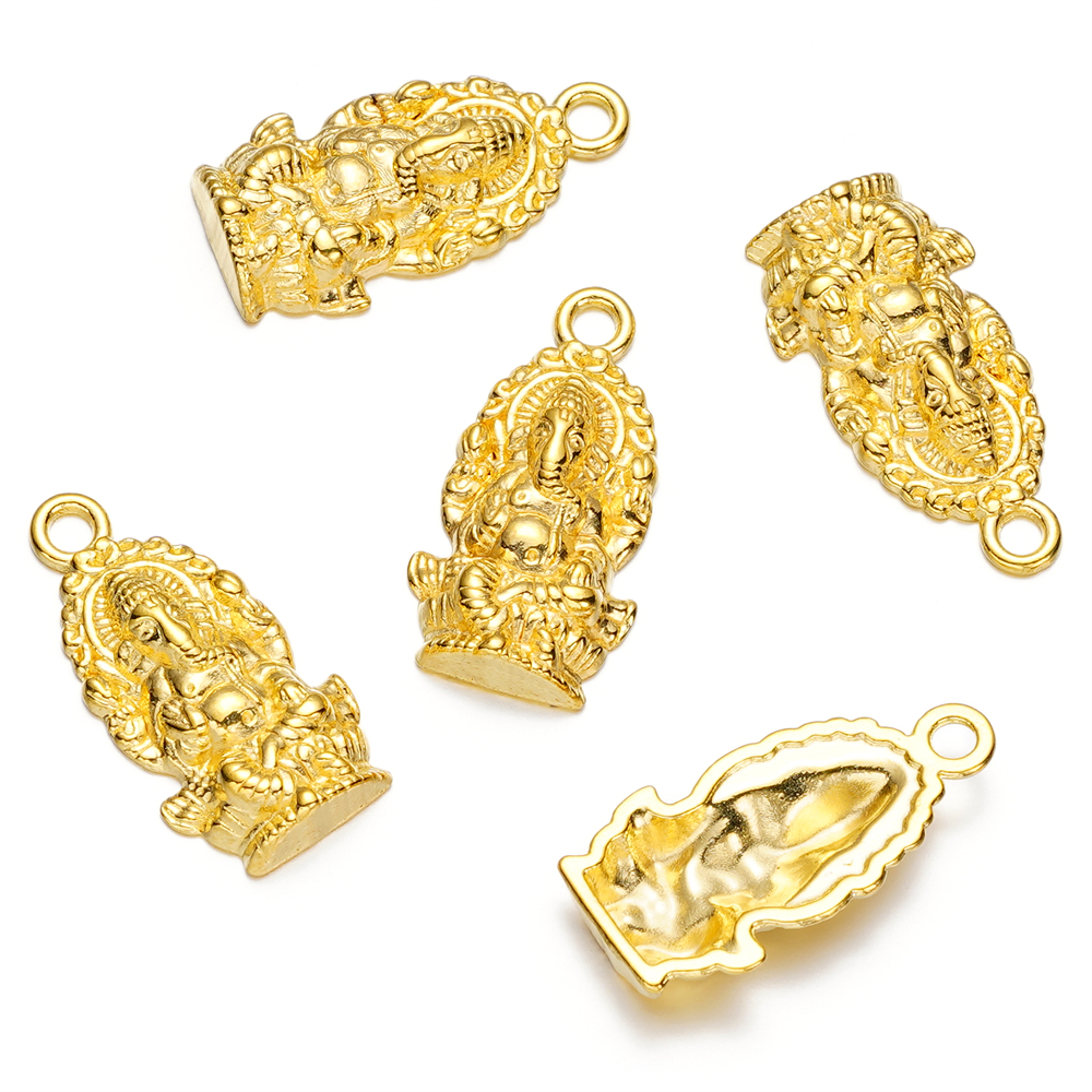 St. kunkka 4 ชิ้นโ จี้พระพิฆเนศเงินธิเบต ลหะผสมประเทศไทยพระพุทธรูปจี้เทพเจ้าแห่งความมั่งคั่งจี้สามารถใช้สําหรับเครื่องประดับ DIY ทําสร้อยคอสร้อยข้อมือและงานฝีมือ — صورة 5