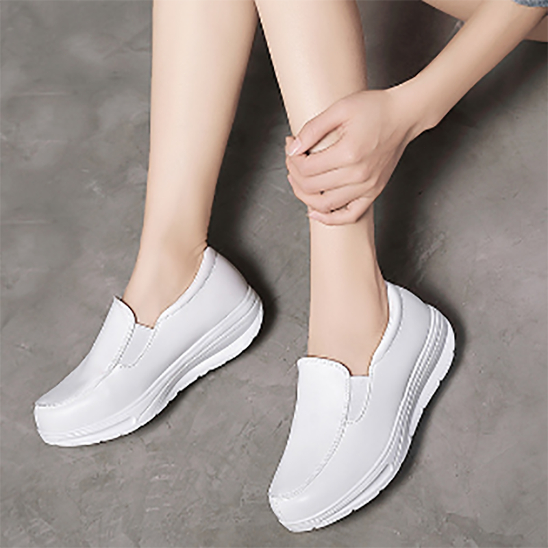 ขนาด 35-40 รองเท้าพยาบาลผู้หญิงระบายอากาศลื่นไถลรองเท้าทำงานพยาบาล - รูปที่ 2