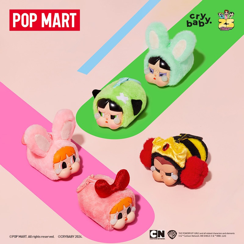 Popmart CRYBABY x Powerpuff Girls Blind Box Doll Keychain novth