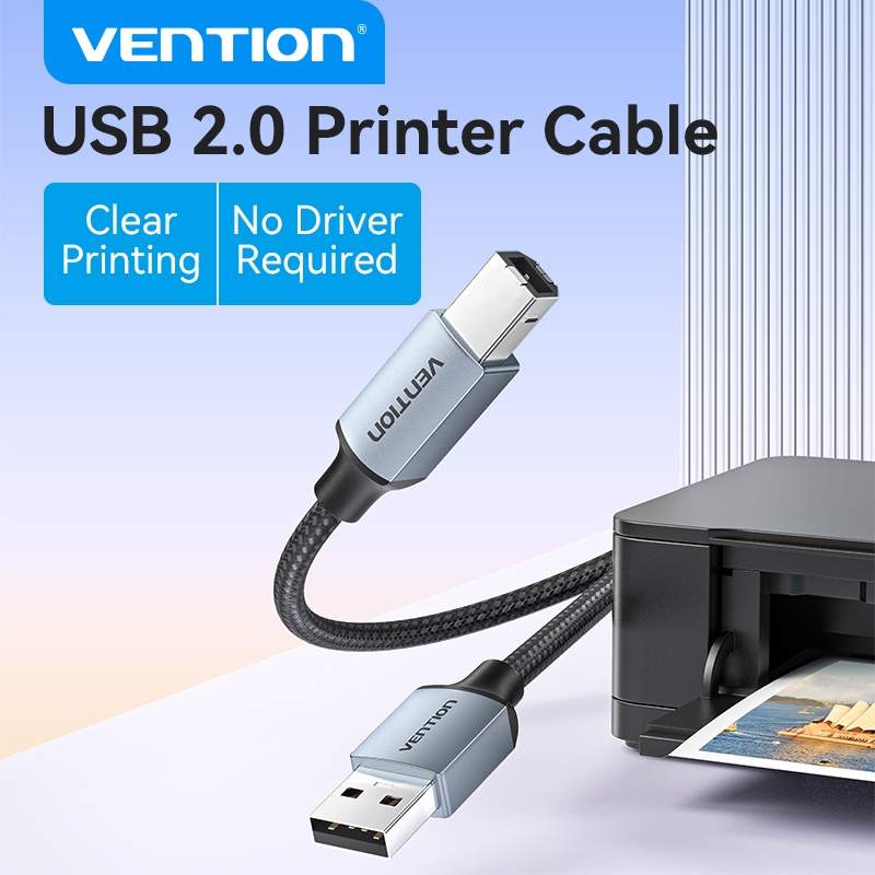Vention สาย USB 2.0 480Mbps สําหรับเครื่องพิมพ์