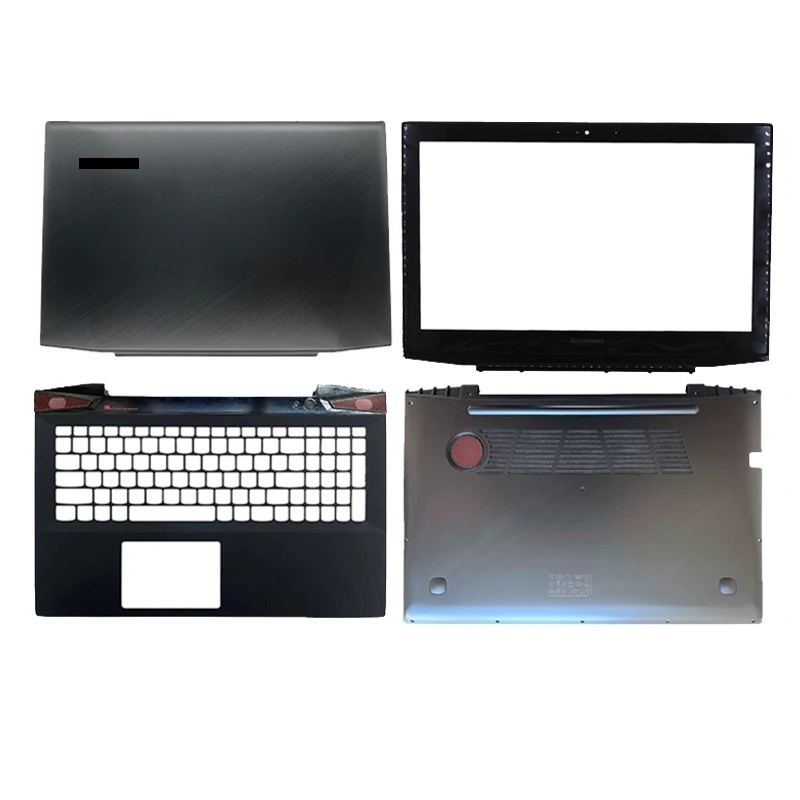 แล็ปท็อปปกหลัง LCD สําหรับ Lenovo Y50-70 Y50P-70 Y50-80 กรอบด้านหน้า Palmrest Top Lower Bottom Shell