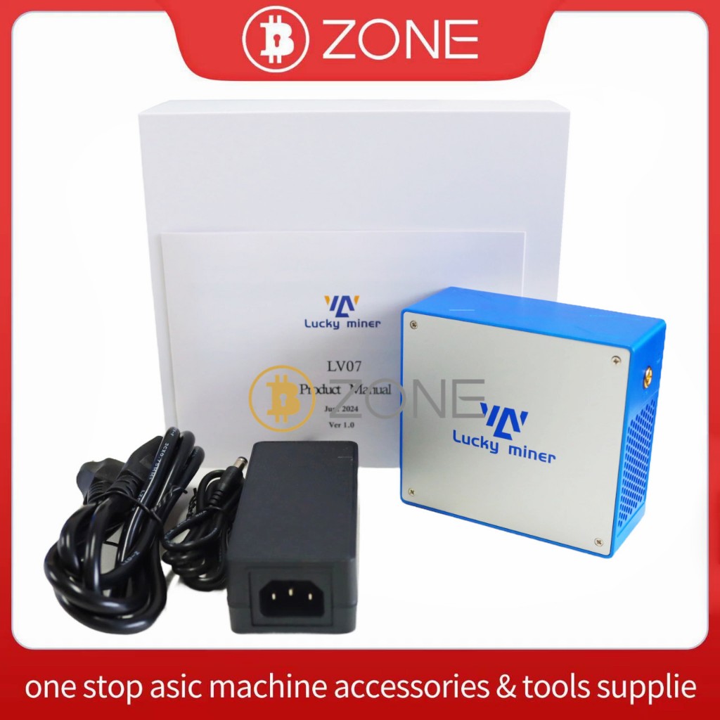 Bitcoin Miner Lucky Miner LV07 1TH/S Sha256 Algorithm Btc Lottery Miner ใช้ในบ้าน Crypto Btc Asic Mi