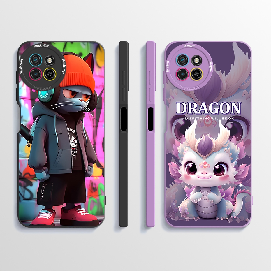สําหรับ Itel S23 S665L ITELS23 ซิลิโคนนุ่ม TPU กันกระแทกเคสโทรศัพท์รูปแบบเย็นพิมพ์ป้องกันปกหลังปลอก