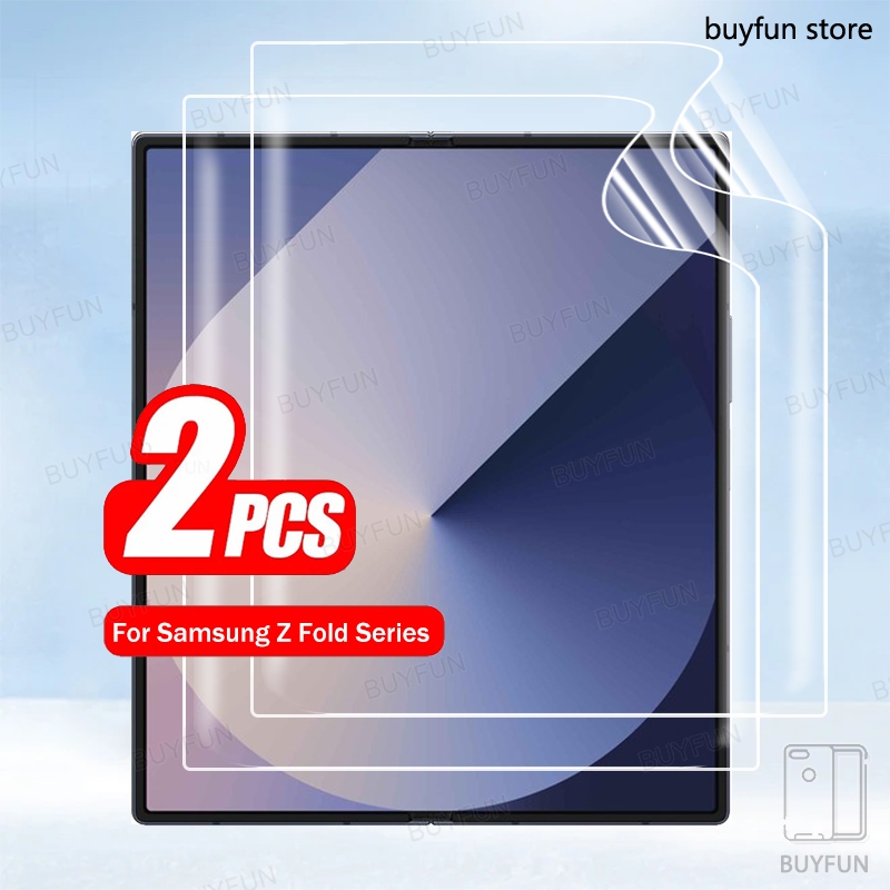 2 ชิ้นสําหรับ samsung galaxy z fold 3 2 4 6 5 zfold6 z fold6 ป้องกันหน้าจอด้านหน้าด้านในชั้นฟิล์ม
