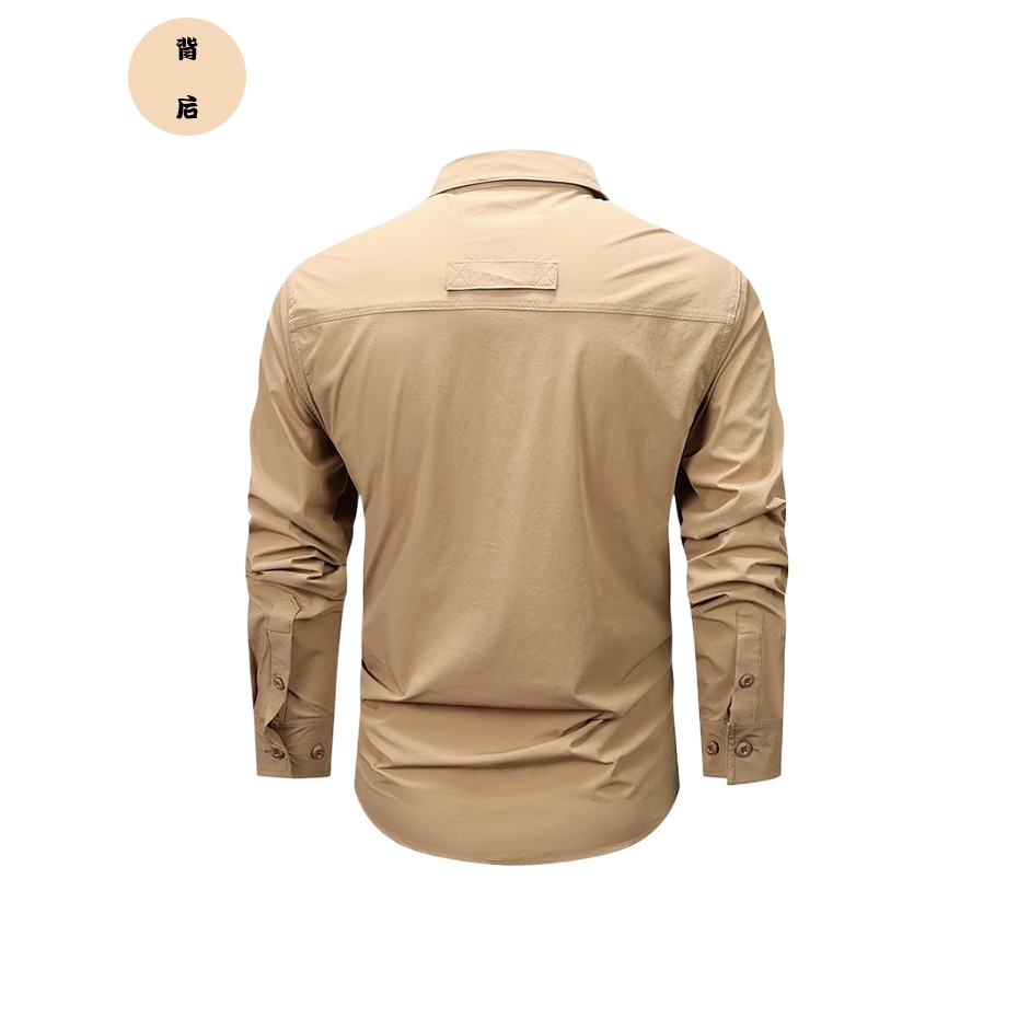 Plover เสื้อเชิ้ตผู้ชาย Outdoor Leisure Social High-Quality Workwear เสื้อแขนยาว Quick-Drying เสื้อเชิ้ตผู้ชายผู้ชายกีฬา Top