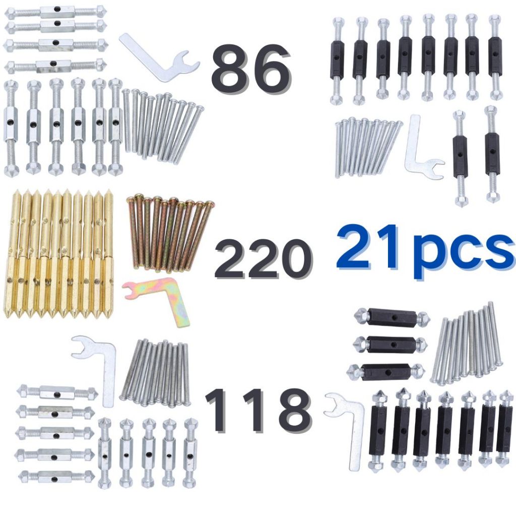 Good Work 21pcs กล่องสกรู 118/86 สําหรับซ่อมแซมสวิตช์ไฟ