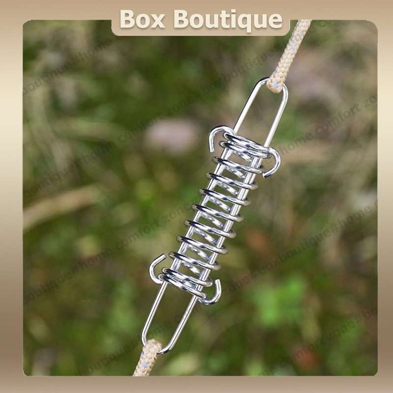 【พร้อมส่ง】สปริงกันกระชาก เต็นท์ สปริงสมอบก สปริงกันลม ลดแรงกระแทก สปริงฟลายชีท Tent Spring Buckle