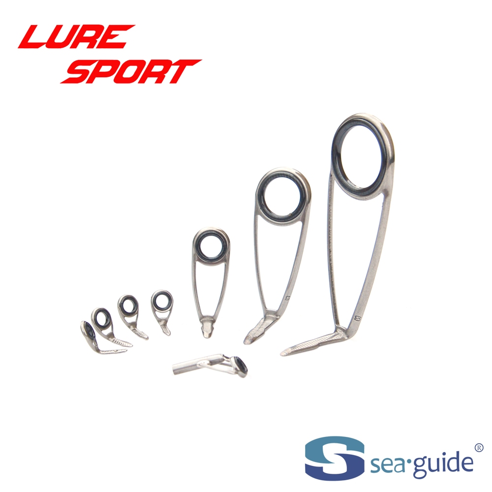 SeaGuide 8pcs Spin Guide ชุด LS แหวน SXOHLSG16 SXOMG6 SXOG-N4 SXUT Rod Building component Repair DIY
