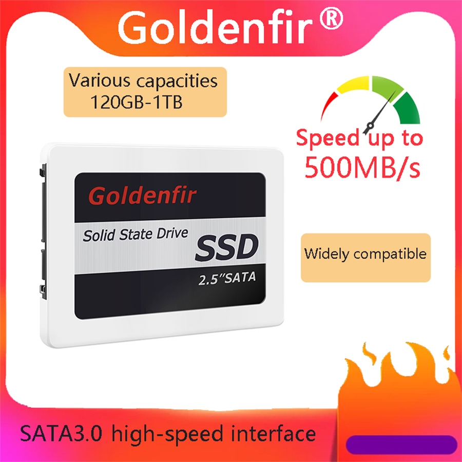 Goldenfir2.5SSD 120G,128G240G256G480G500G512G SATAIII is suitable for laptops and desktop computers