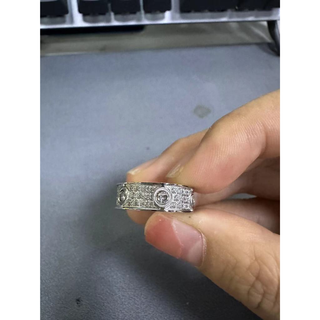 2024 New Love Wedding Band Rings DIAMOND - WITH DIAMOND ON MIDDLE