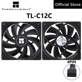 Thermalright TL-C12C พัดลม CPU 12 ซม.พัดลมแชสซี 1550RPM 4pin PWM เงียบพัดลม Cooler S-FDB แบริ่ง CPU ระบายความร้อน
