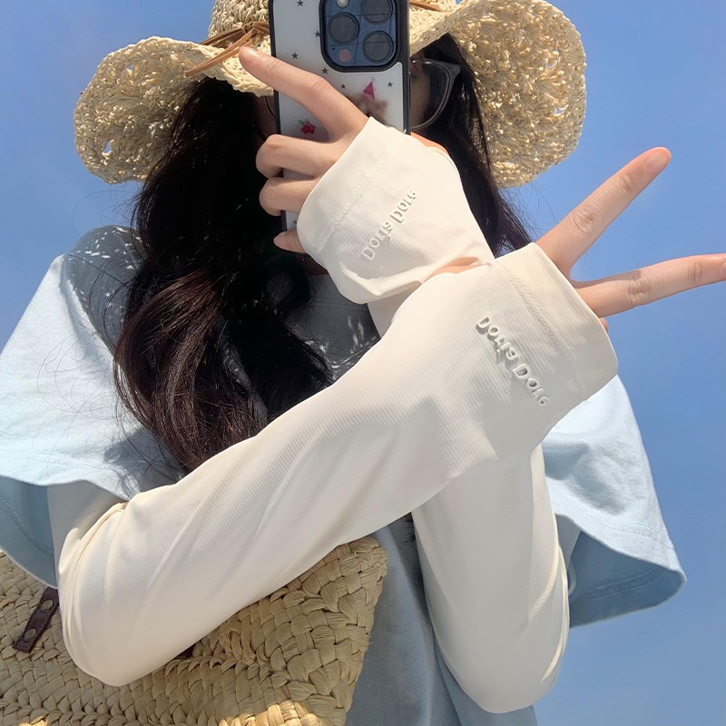ปลอกแขนป้องกันแสงแดด ป้องกันรังสียูวี ผ้าไหมน้ำแข็ง หลวม ระบายอากาศได้ สไตล์ใหม่ฤดูร้อน