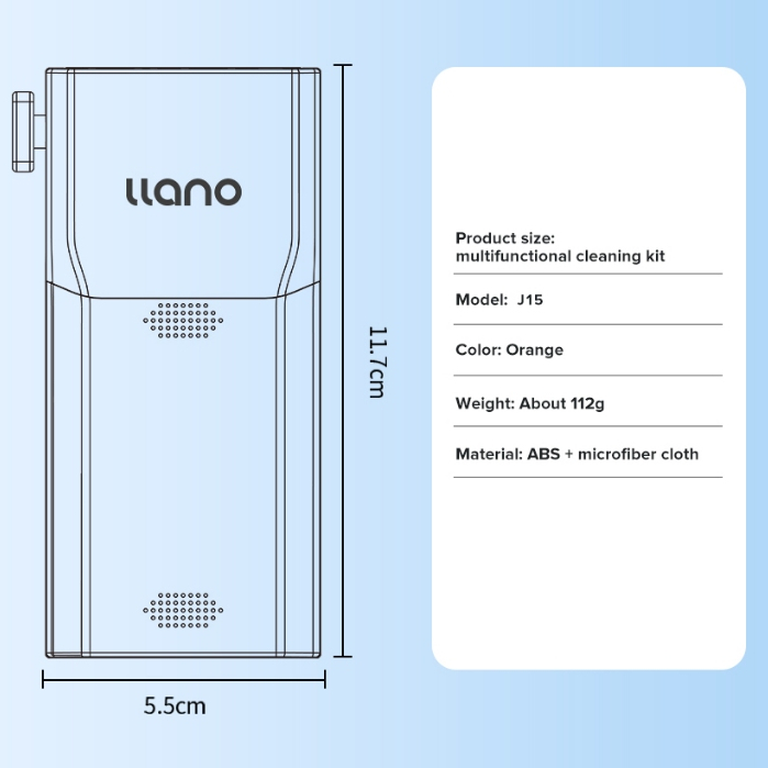 Llano 9 In 1 ชุดทําความสะอาดคีย์บอร์ดเครื่องมือทําความสะอาดมัลติฟังก์ชั่นชุดทําความสะอาดแล็ปท็อปแปรงคีย์บอร์ดทําความสะอาดอิเล็กทรอนิกส์สําหรับโทรศัพท์มือถือ/Earbuds/เลนส์กล้อง/คอมพิว ราคา ถูกที่สุด ดีลบีเคเค แกลเลอรีภาพที่ 7