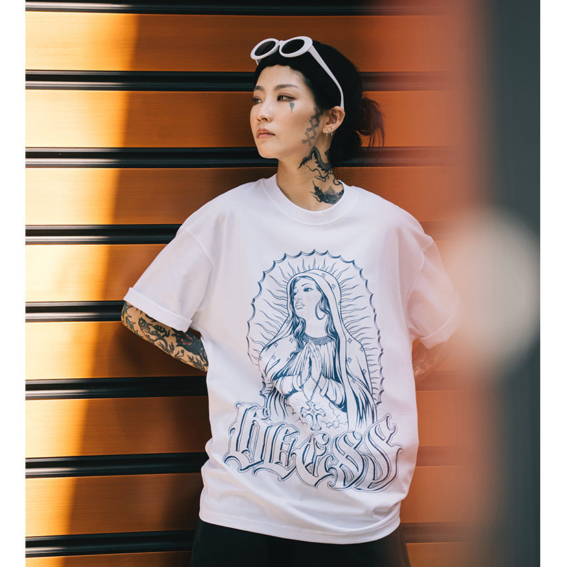 ฤดูร้อนสไตล์ใหม่ West Coast Chicanogua Darupe Virgin แขนสั้นพิมพ์ผ้าฝ้าย All-Match เสื้อยืด