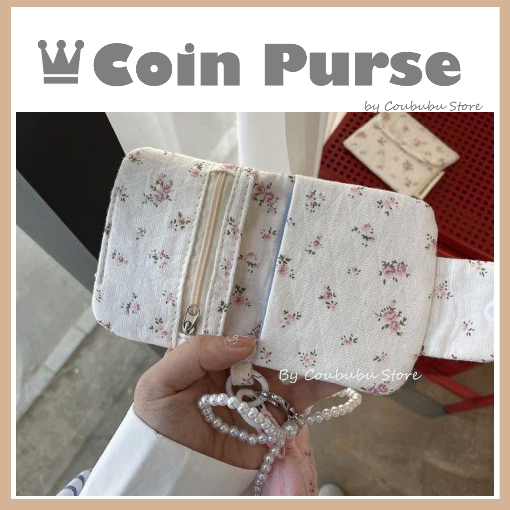 ✿คูบุบุ✿ ญี่ปุ่นins Fragmentedดอกไม้กระเป๋าสตางค์มินิน่ารักกระเป๋าใส่เหรียญหญิงWristlets Card Holderผู้หญิงกระเป๋าสตางค์เหรียญกระเป๋าของขวัญHadiah Dompet 可爱กระเป๋าสตางค์