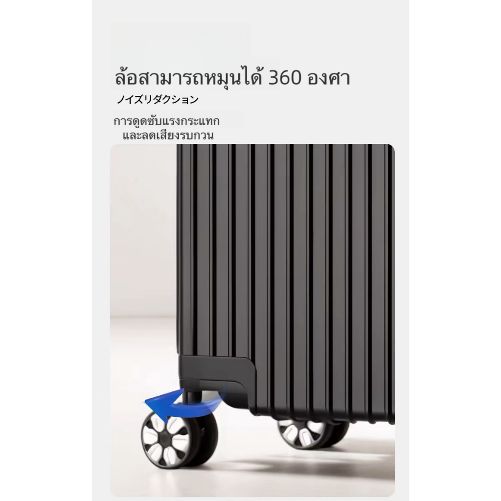 【พร้อมส่งจากไทย】กระเป๋าเดินทาง 20/24/28 นิ้ว โครงสร้างอลูมิเนียม กระเป๋าล้อลาก มุมกันกระแทก 4 มุม แข็งแรง ลากขึ้นเครื่อง โหลดใต้เครื่อง