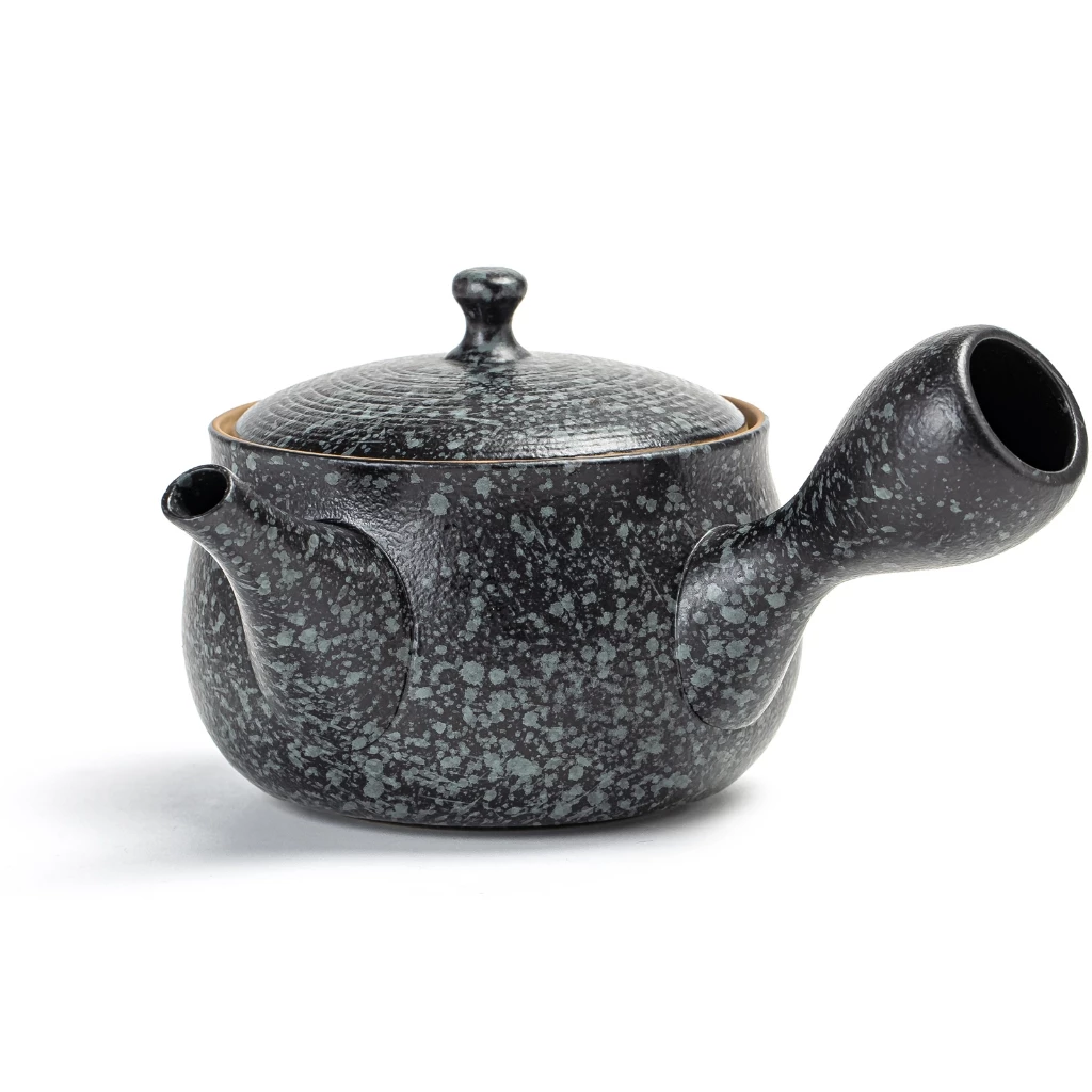 Teanagoo กาน้ําชาเซรามิกญี่ปุ่นพร้อม Infuser, กาน้ําชาเซรามิคหม้อเดียว,กรองชา Maker หม้อด้านข้างสร้างสรรค์, กาน้ําชาพร้อมที่จับด้านข้างและสําหรับชาใบหลวม,250 ML/8.5 OZ,VP-1,Charco