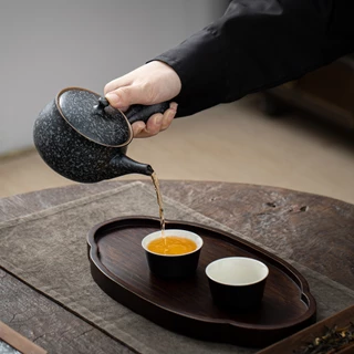 Teanagoo กาน้ําชาเซรามิกญี่ปุ่นพร้อม Infuser, กาน้ําชาเซรามิคหม้อเดียว,กรองชา Maker หม้อด้านข้างสร้างสรรค์, กาน้ําชาพร้อมที่จับด้านข้างและสําหรับชาใบหลวม,250 ML/8.5 OZ,VP-1,Charco