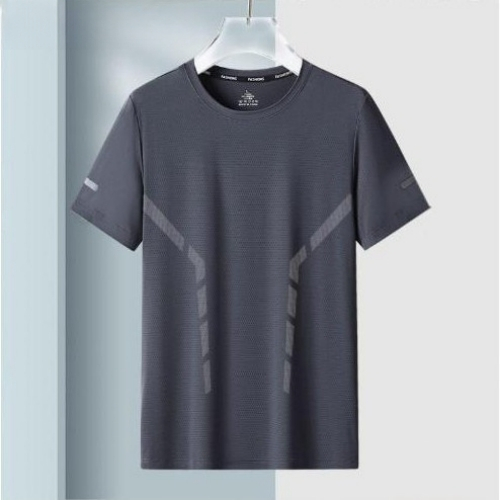 Becoolman เสื้อเชิ้ตแขนสั้นผู้ชายแห้งเร็วระบายอากาศได้สวมใส่เสื้อเชิ้ตแขนสั้นเย็นสดชื่นเหมาะสําหรับฟิตเนสชุดลําลองลําลอง All-Ma