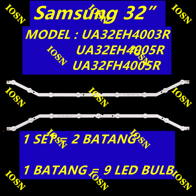 ใหม่ 2 ชิ้น/เซ็ต UA32EH4003R / UA32EH4005R / UA32FH4005R Samsung 32 LED TV Backlight UA32EH4003 UA32