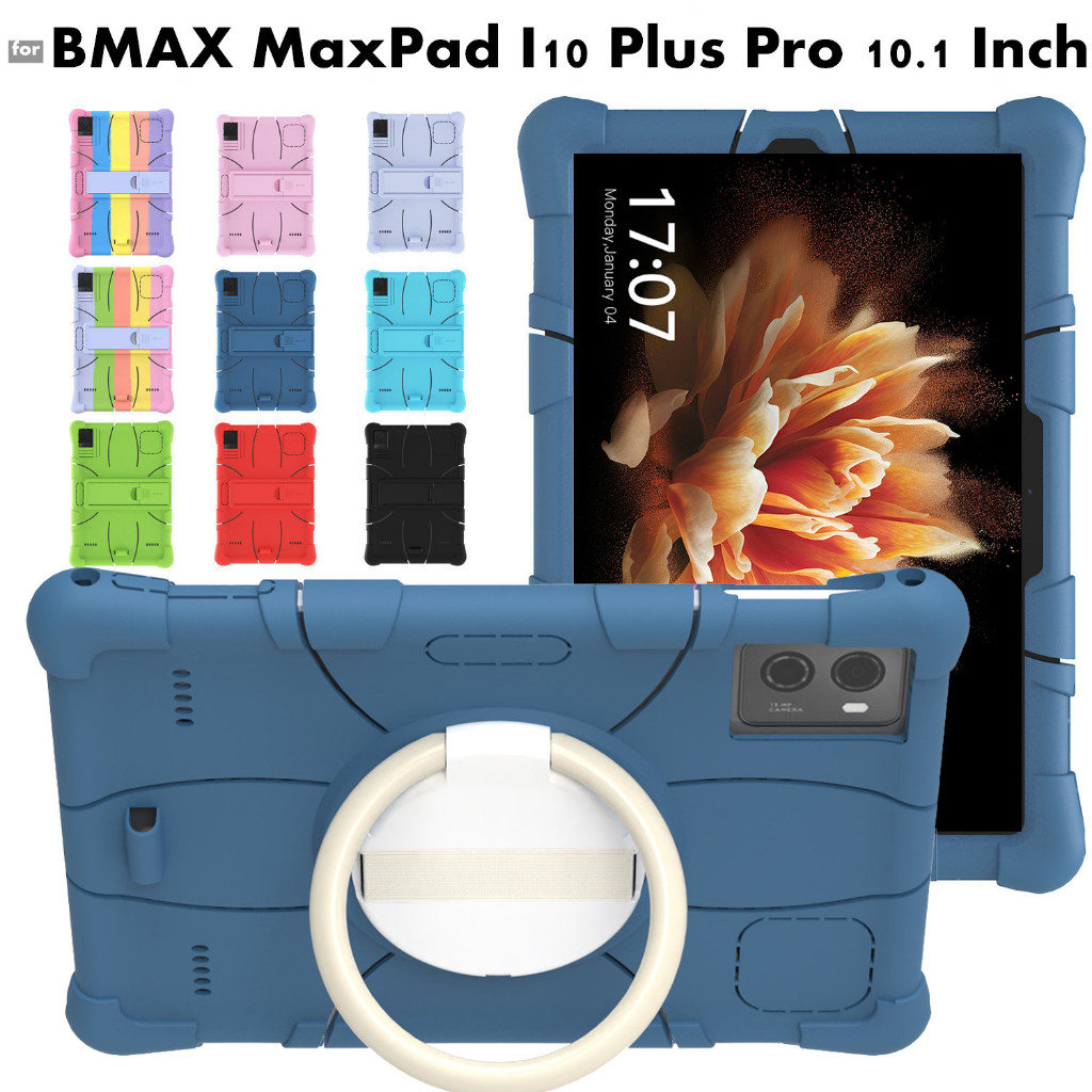 for BMAX MaxPad I10 i11 Plus Pro 10.1 Inch Tablet PC Soft Shockproof Solid Color Back Stand Cover Pr