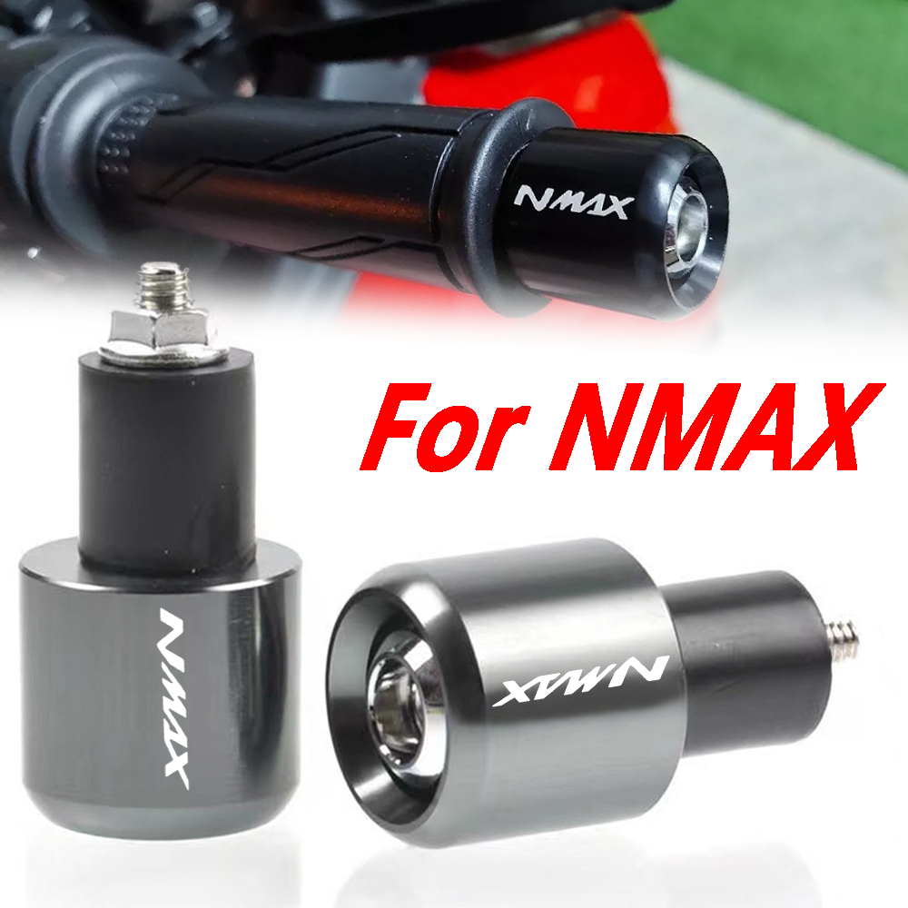 Nmax V2 V1 NMAX155 125 ปลายด้ามจับรถจักรยานยนต์ CNC ปลายด้ามจับบาร์ Grip Yamaha nmax อุปกรณ์เสริม 20