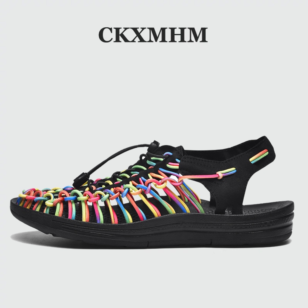 CKXMHM 35-48 รองเท้าแตะไซส์ใหญ่ รองเท้าถักเชือก  รองเท้ารัดส้นผู้หญิง รองเท้ารัดส้นผู้ชาย รองเท้าถัก รองเท้าผู้ชายรองเท้าแตะ รองเท้าเชือก รองเท้ารัดส้น รองเท้าไซส์ใหญ่
