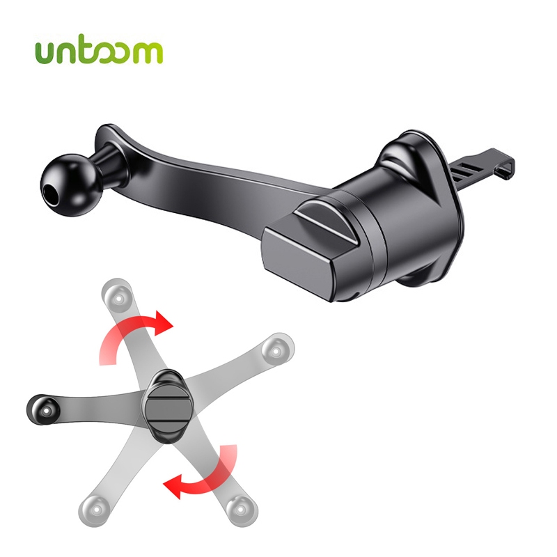 Untoom 17 มม.ฐานหัวบอลสําหรับรถยนต์ Air Vent Mount คลิปเกลียวตะขอโลหะสําหรับรถยนต์ Air Outlet Stand