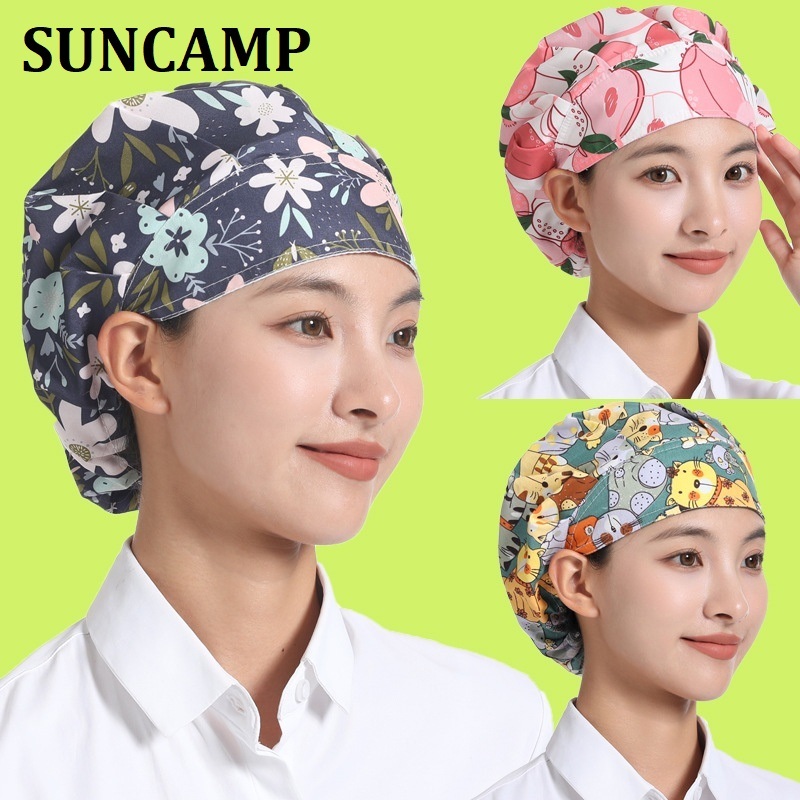 หมวกเชฟผ้าฝ้ายกันฝุ่น หมวกทํางาน หมวกพยาบาล สําหรับร้านอาหาร บ้าน ห้องครัว