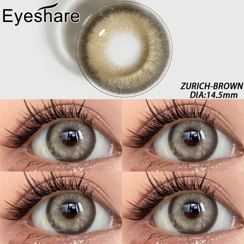 สินค้าใหม่ ZURICH คอนแทคเลนส์ บิ๊กอาย ฟ้าเขียว สีน้ำตาลทอง สีเทา คอนแทคเลนส์ตาหวาน ส่งไวจากไทย