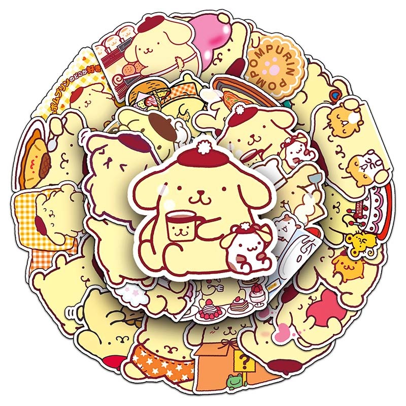 50 ชิ้น Kawaii My Melody Kuromi Hello Kitty สติกเกอร์สําหรับเด็กสาวน่ารักการ์ตูน Sanrio สติกเกอร์ - รูปที่ 2