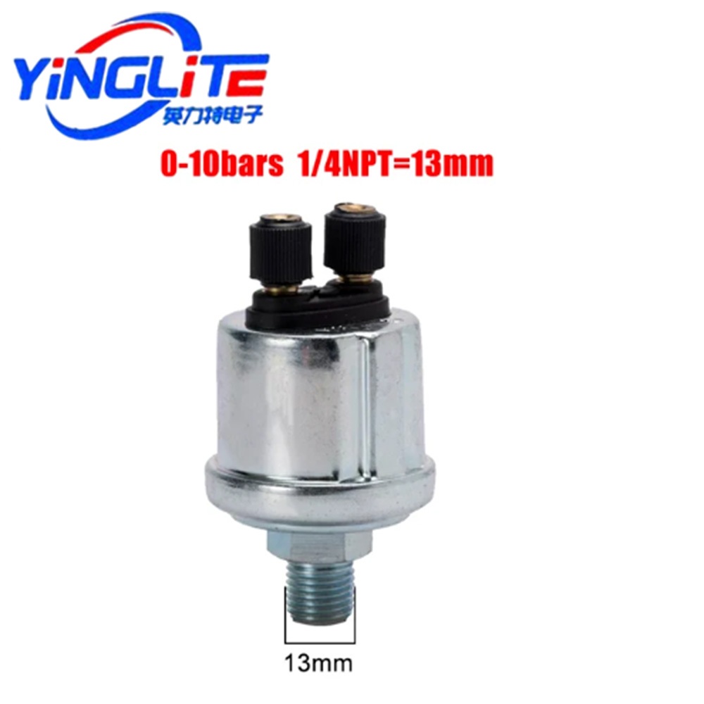 Universal VDO เซ็นเซอร์ความดันน้ํามัน 0 ถึง 10 บาร์เซ็นเซอร์เครื่องกําเนิดไฟฟ้า 1/8NPT 10MM